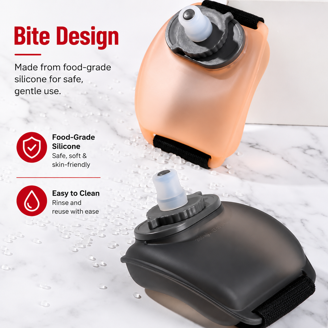 Premium Running Wrist Water Bottle Holder Soft Flask Hydration Pack Adjustable Strap Leakproof BPA-Free Portable for Marathon Cycling Travel Daily Use