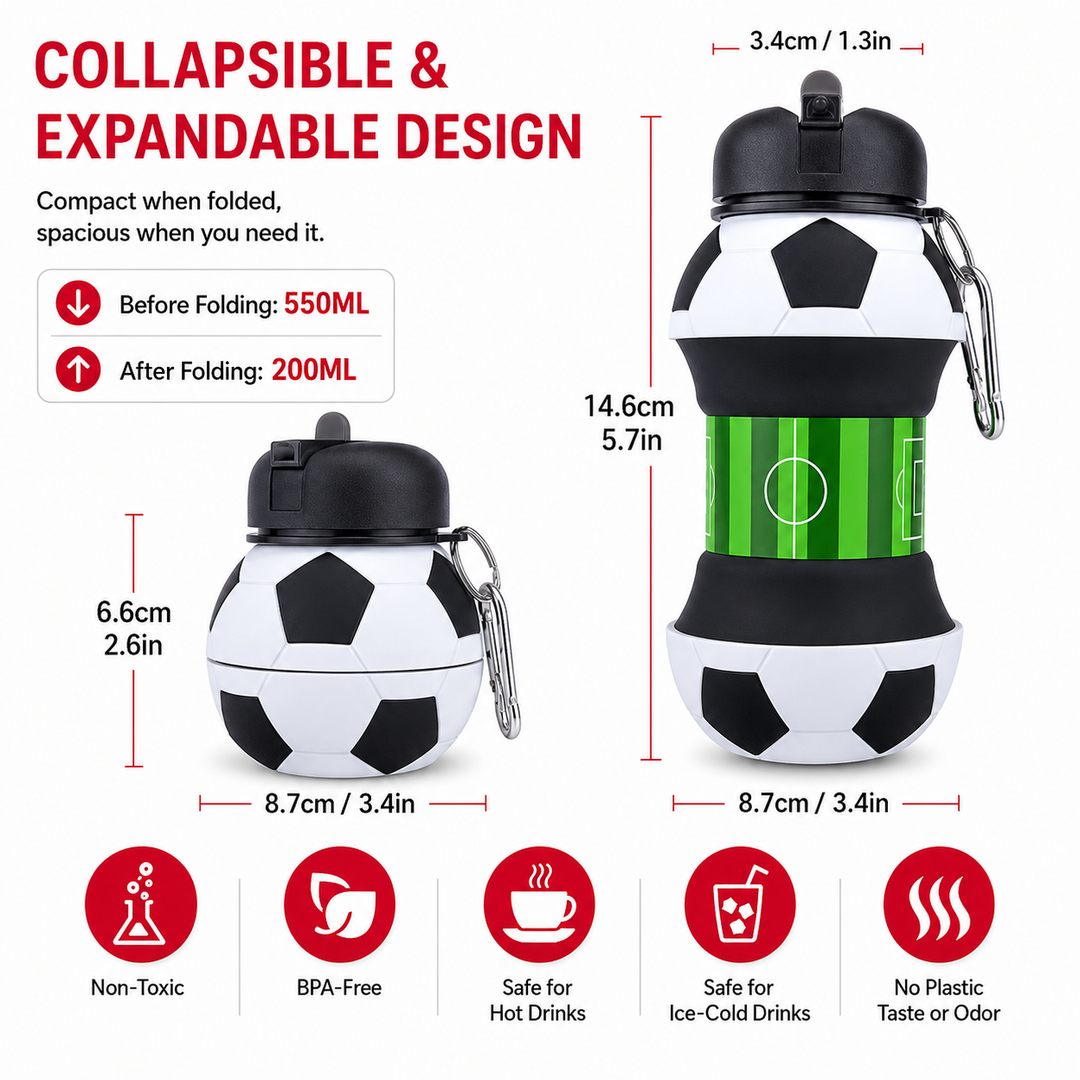 Premium Running Wrist Water Bottle Holder Soft Flask Hydration Pack Adjustable Strap Leakproof BPA-Free Portable for Marathon Cycling Travel Daily Use