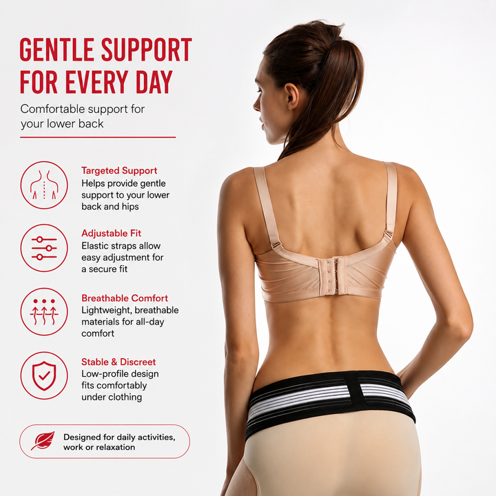 Premium SI Belt Adjustable Sacroiliac Hip Brace Pelvic Support Belt Lumbar Hip Support 76–114cm Compression Belt Home Work Daily Use Comfort