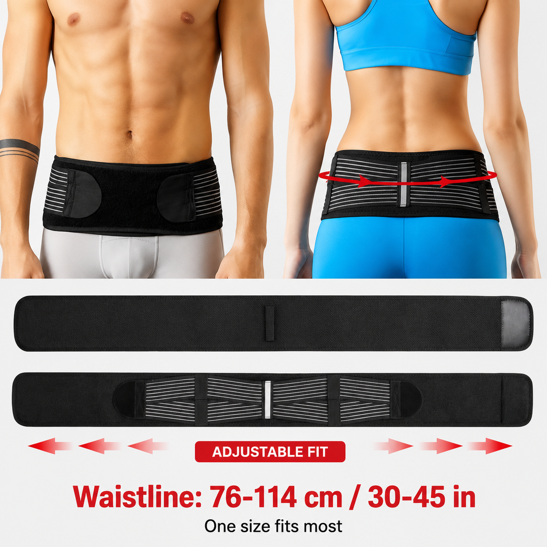 Premium SI Belt Adjustable Sacroiliac Hip Brace Pelvic Support Belt Lumbar Hip Support 76–114cm Compression Belt Home Work Daily Use Comfort