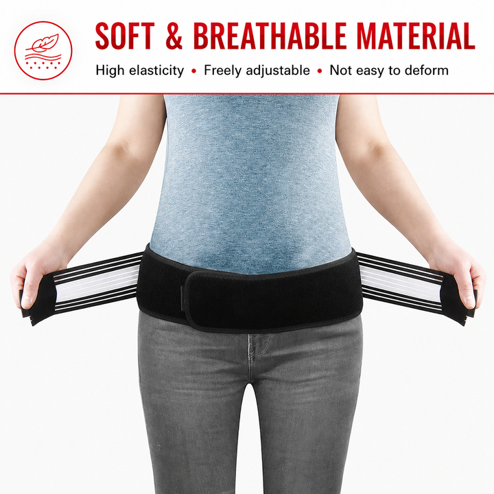 Premium SI Belt Adjustable Sacroiliac Hip Brace Pelvic Support Belt Lumbar Hip Support 76–114cm Compression Belt Home Work Daily Use Comfort