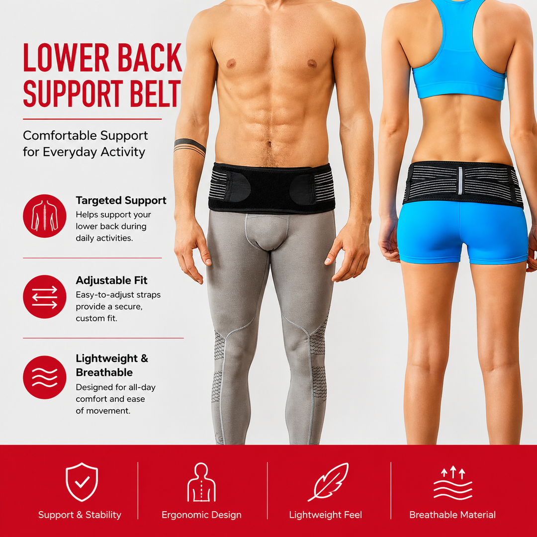 Premium SI Belt Adjustable Sacroiliac Hip Brace Pelvic Support Belt Lumbar Hip Support 76–114cm Compression Belt Home Work Daily Use Comfort