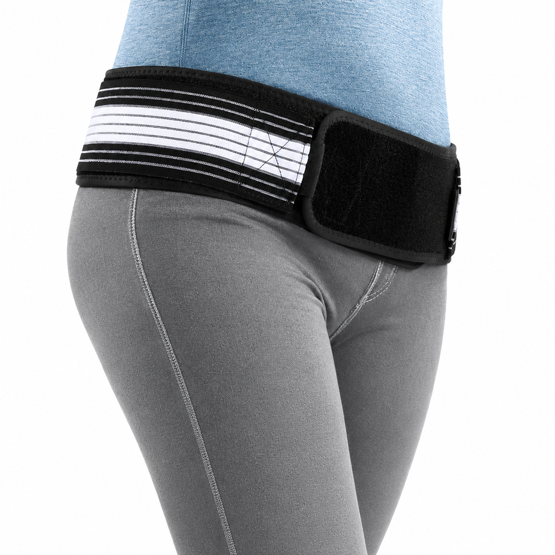 Premium Sacroiliac Hip Brace for Lower Back Pain Relief Adjustable SI Belt for Sciatic Nerve Pelvic Lumbar Hip Support 76-114cm 30-45in