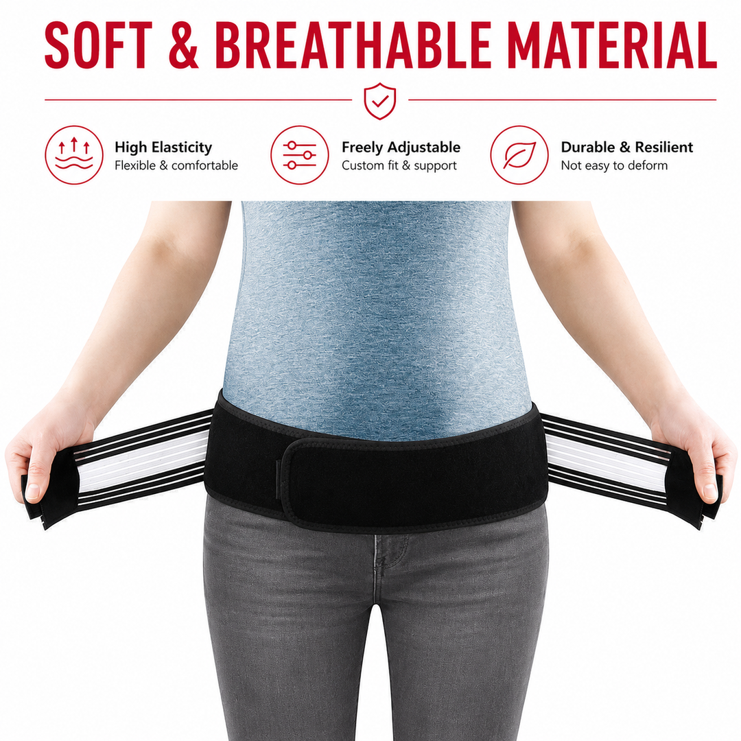 Premium Sacroiliac Hip Brace for Lower Back Pain Relief Adjustable SI Belt for Sciatic Nerve Pelvic Lumbar Hip Support 76-114cm 30-45in