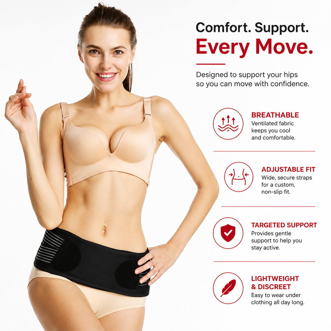 Premium Sacroiliac Hip Brace for Lower Back Pain Relief Adjustable SI Belt for Sciatic Nerve Pelvic Lumbar Hip Support 76-114cm 30-45in