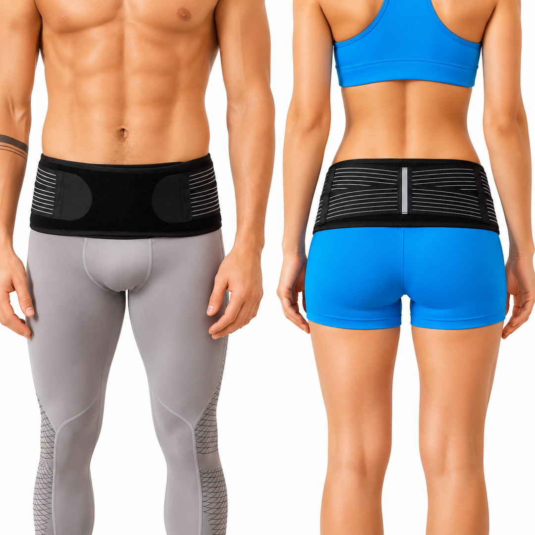 Premium Sacroiliac Hip Brace for Lower Back Pain Relief Adjustable SI Belt for Sciatic Nerve Pelvic Lumbar Hip Support 76-114cm 30-45in