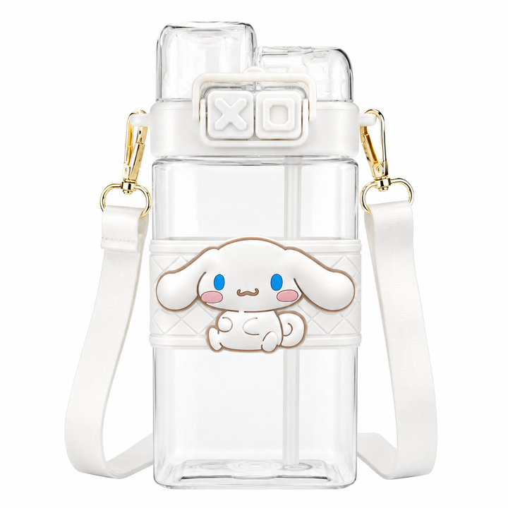 Premium Sanrio Cartoon Water Bottle 520ml Double Drink Cup Cute Character Bottle Melody Kuromi Cinnamoroll Student Leak Proof Travel Bottle