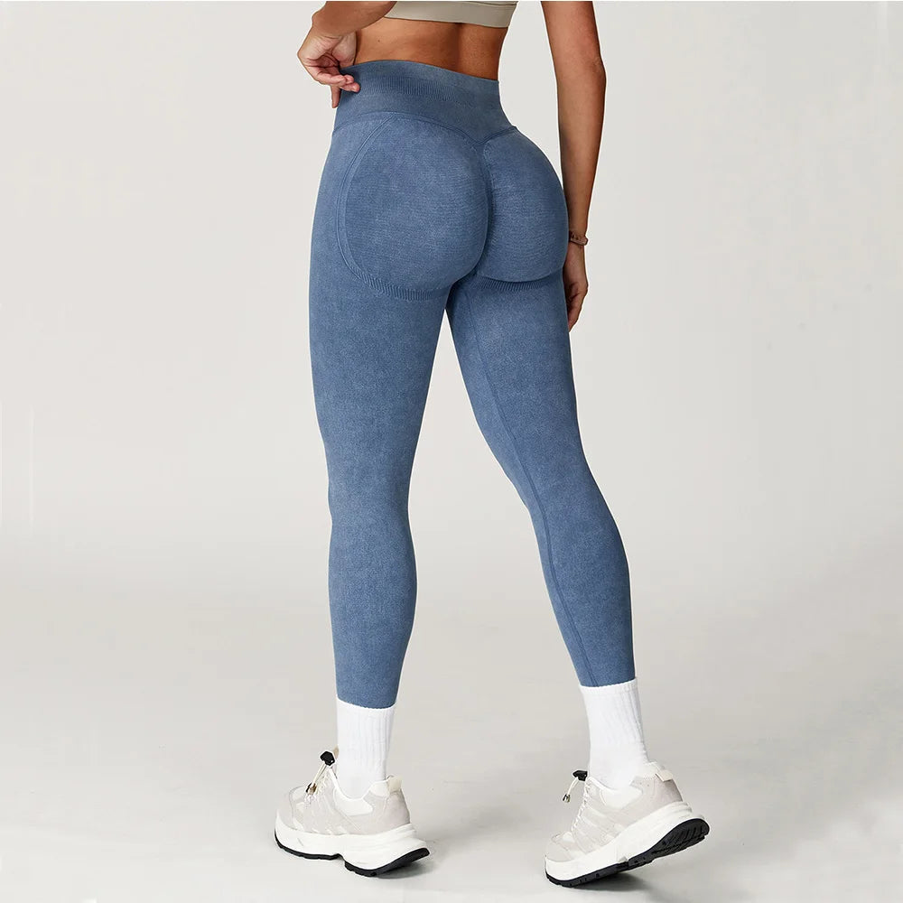 Premium Seamless Yoga Leggings for Women High Waisted Ribbed Workout Leggings Stretch Compression Fitness Activewear Gym Running Training Pants