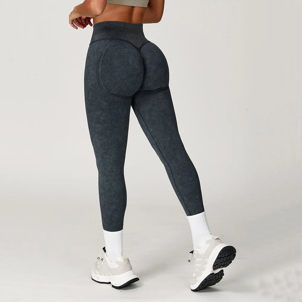 Premium Seamless Yoga Leggings for Women High Waisted Ribbed Workout Leggings Stretch Compression Fitness Activewear Gym Running Training Pants