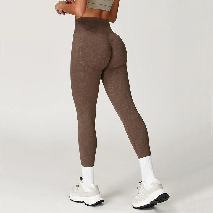 Premium Seamless Yoga Leggings for Women High Waisted Ribbed Workout Leggings Stretch Compression Fitness Activewear Gym Running Training Pants