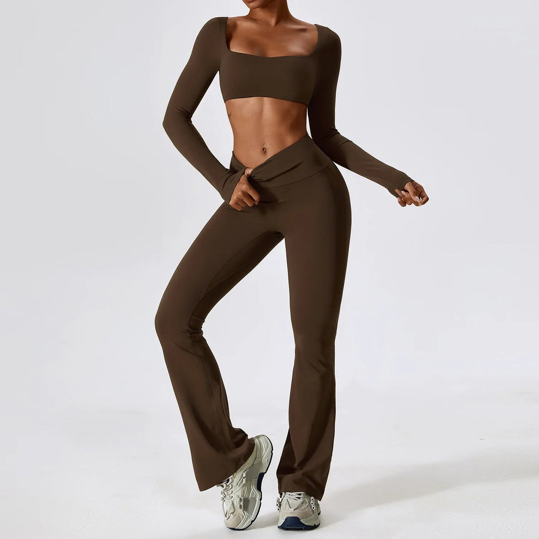 Premium Seamless Yoga Set for Women 2 Piece Sports Bra and High Waist Leggings Workout Outfit Breathable Compression Activewear Quick Dry Fabric Fit