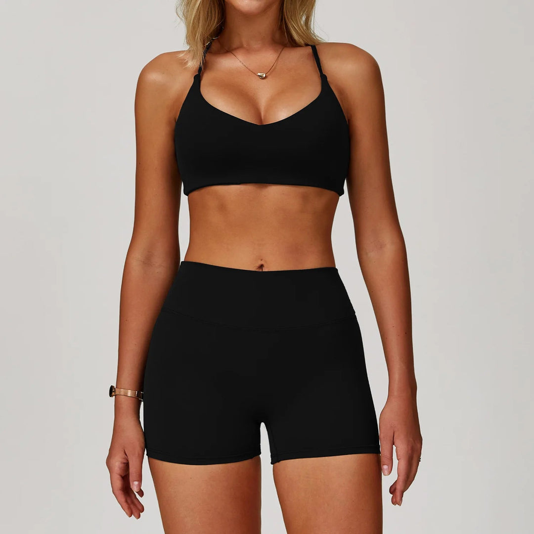Premium Seamless Yoga Set for Women Long Sleeve Sports Bra and Leggings Workout Set Breathable Stretch Activewear Compression Fit Gym Training Outfit