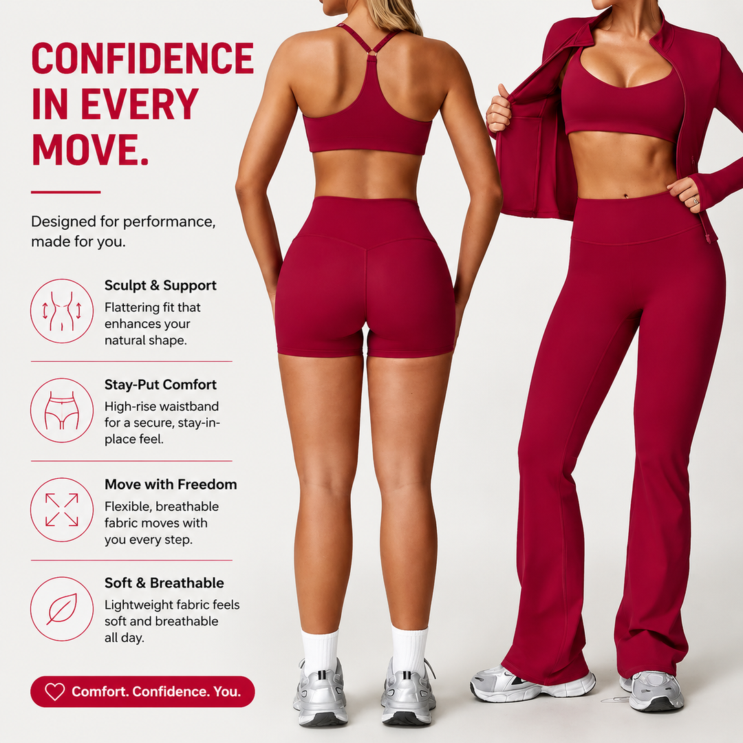 Premium Seamless Yoga Set for Women Long Sleeve Sports Bra and Leggings Workout Set Breathable Stretch Activewear Compression Fit Gym Training Outfit