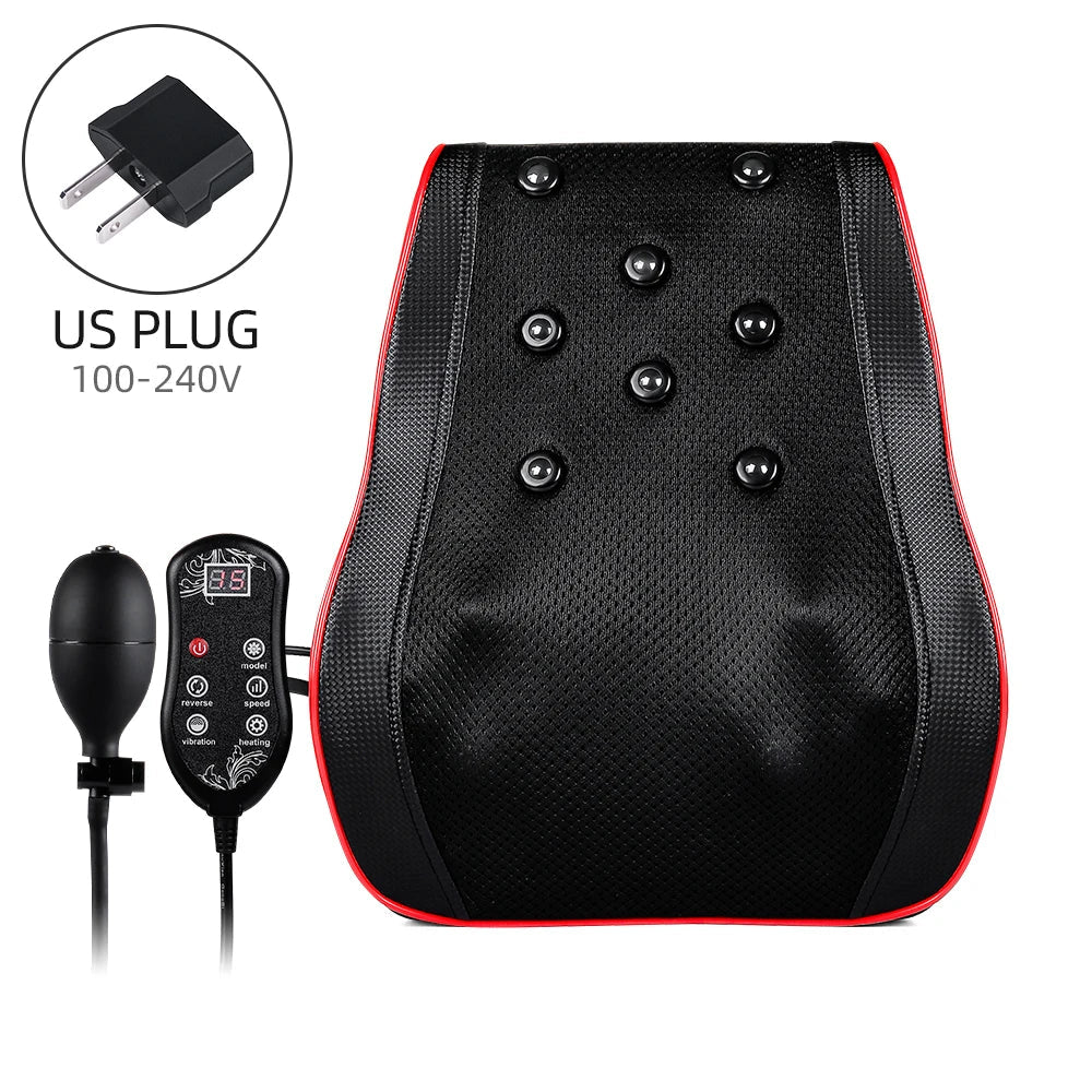 Premium Shiatsu Back Massager Pillow 3D Kneading Neck and Shoulder Massager with Heat Full Back Massage Cushion for Neck Back Waist Relaxation