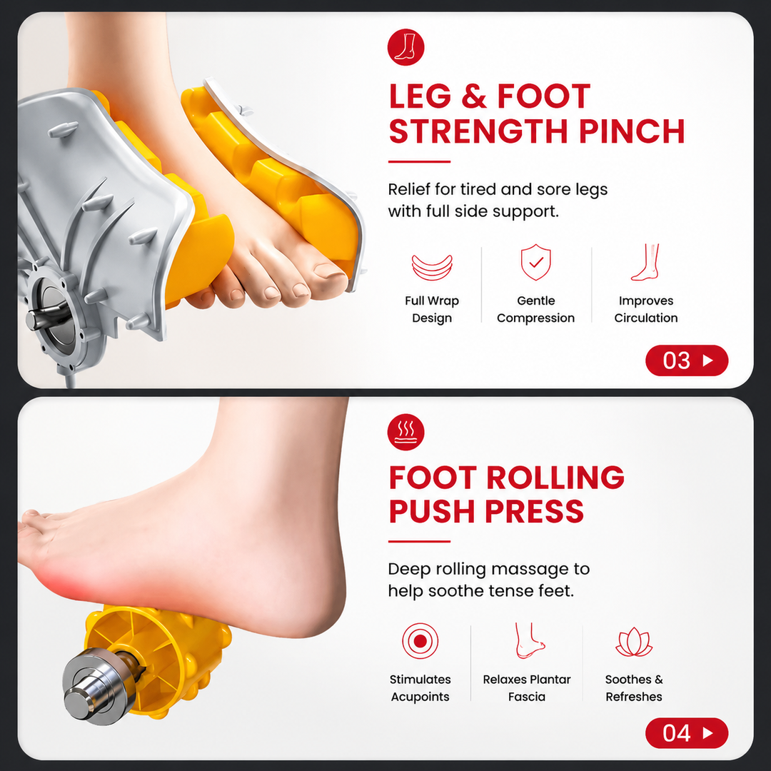 Premium Shiatsu Foot Massager with Heat Deep Tissue Kneading Foot and Calf Massager Machine for Circulation Support Muscle Recovery Electric DevicePro