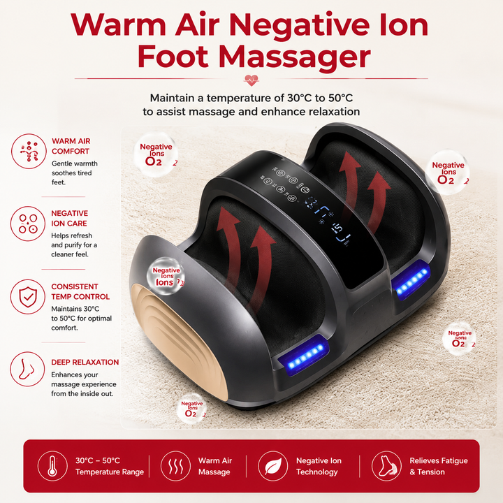 Premium Shiatsu Foot Massager with Heat Deep Tissue Kneading Foot and Calf Massager Machine for Circulation Support Muscle Recovery Electric DevicePro