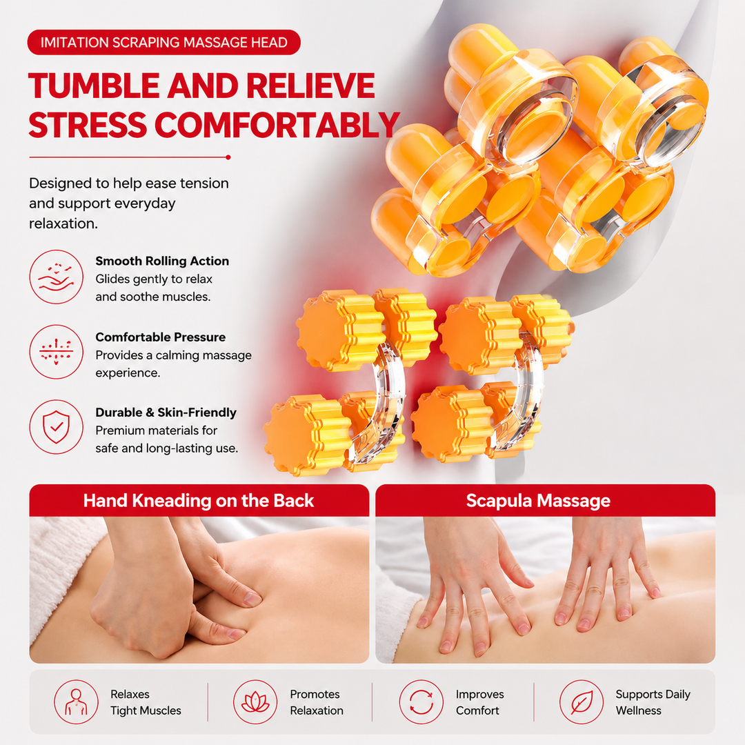 Premium Shiatsu Neck Back Massager Pillow Electric Cushion Infrared Heat 18 Rollers 3 Speed Kneading Portable for Home Office Car Travel Daily Use