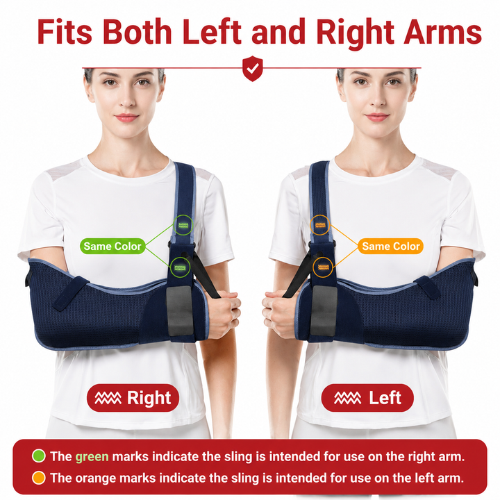 Premium Shoulder Abduction Sling Support Pillow Immobilizer Recovery Brace Ventilated Mesh Adjustable Shoulder Injury Support with Grip Ball Therapy Universal Fit