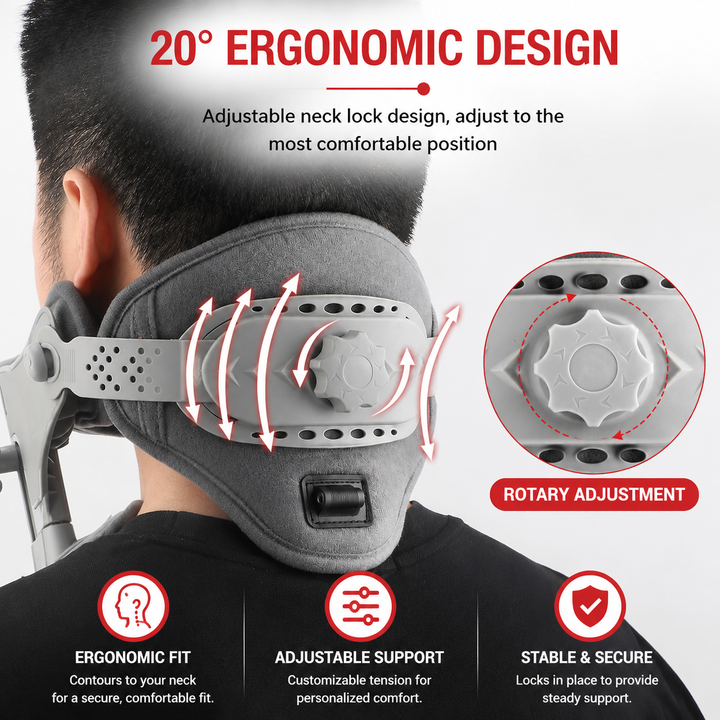 Premium Silicone Cervical Neck Support Brace Breathable Waterproof Adjustable Posture Neck Collar Pain Relief Support for Neck Comfort Sizes S M L
