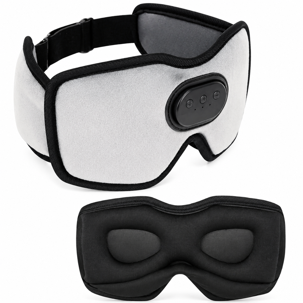 Premium Sleep Headphones Eye Mask Bluetooth 3D Blackout Sleeping Mask Wireless Audio 10H Playtime Side Sleeper Comfort Travel Nap Relaxation Mask