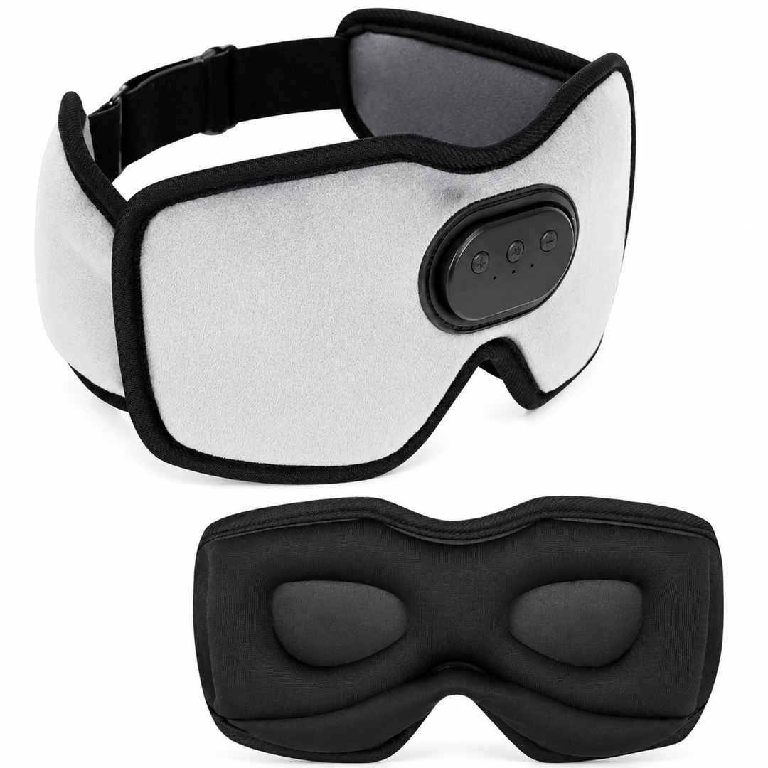 Premium Sleep Headphones Eye Mask Bluetooth 3D Blackout Sleeping Mask Wireless Audio 10H Playtime Side Sleeper Comfort Travel Nap Relaxation Mask