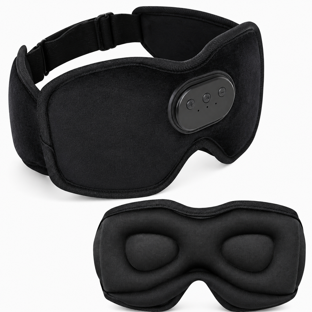 Premium Sleep Headphones Eye Mask Bluetooth 3D Blackout Sleeping Mask Wireless Audio 10H Playtime Side Sleeper Comfort Travel Nap Relaxation Mask