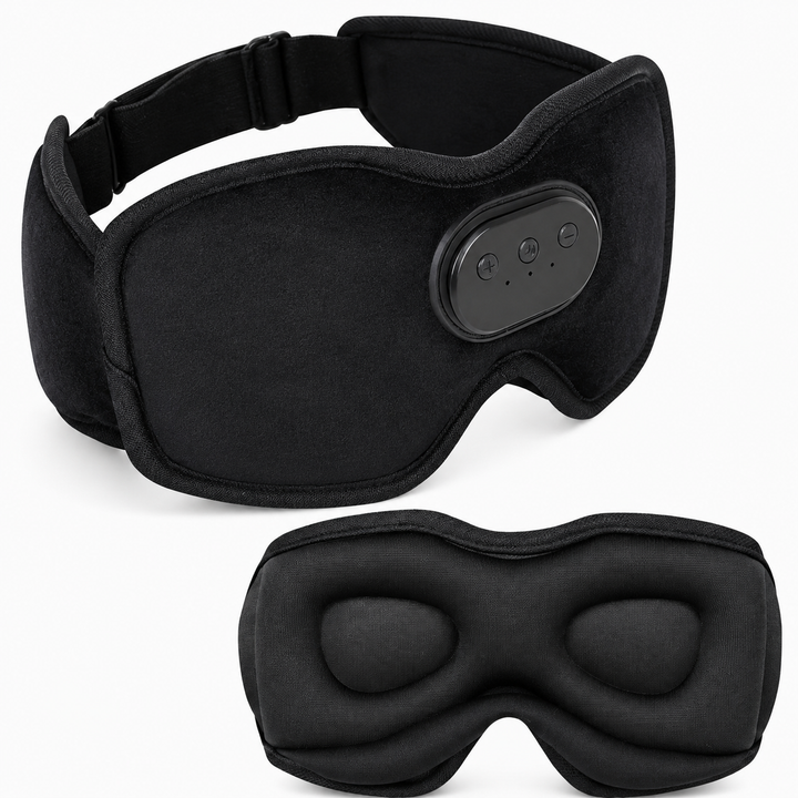 Premium Sleep Headphones Eye Mask Bluetooth 3D Blackout Sleeping Mask Wireless Audio 10H Playtime Side Sleeper Comfort Travel Nap Relaxation Mask