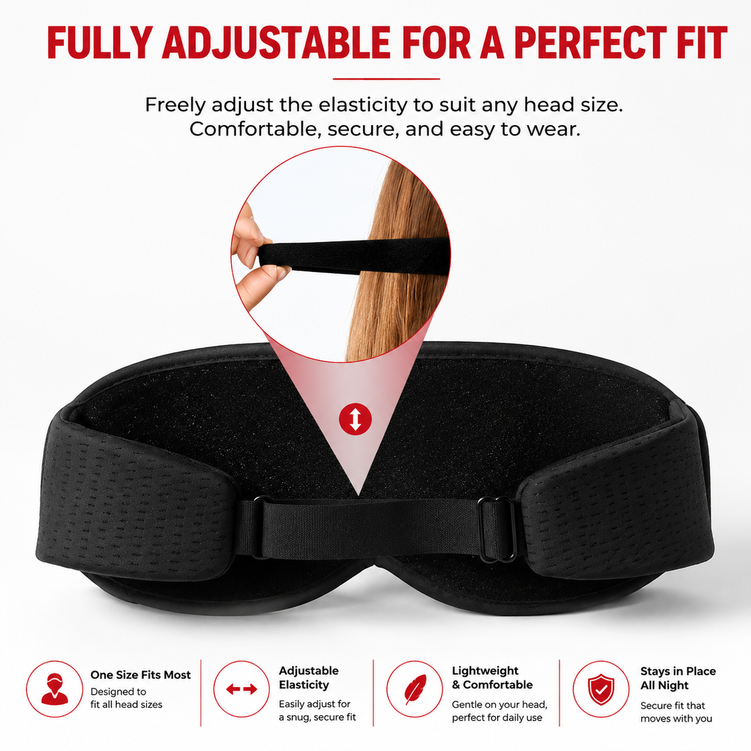 Premium Sleep Headphones Eye Mask Bluetooth 3D Blackout Sleeping Mask Wireless Audio Ultra Thin Speakers Adjustable Fit Travel Sleep Comfort