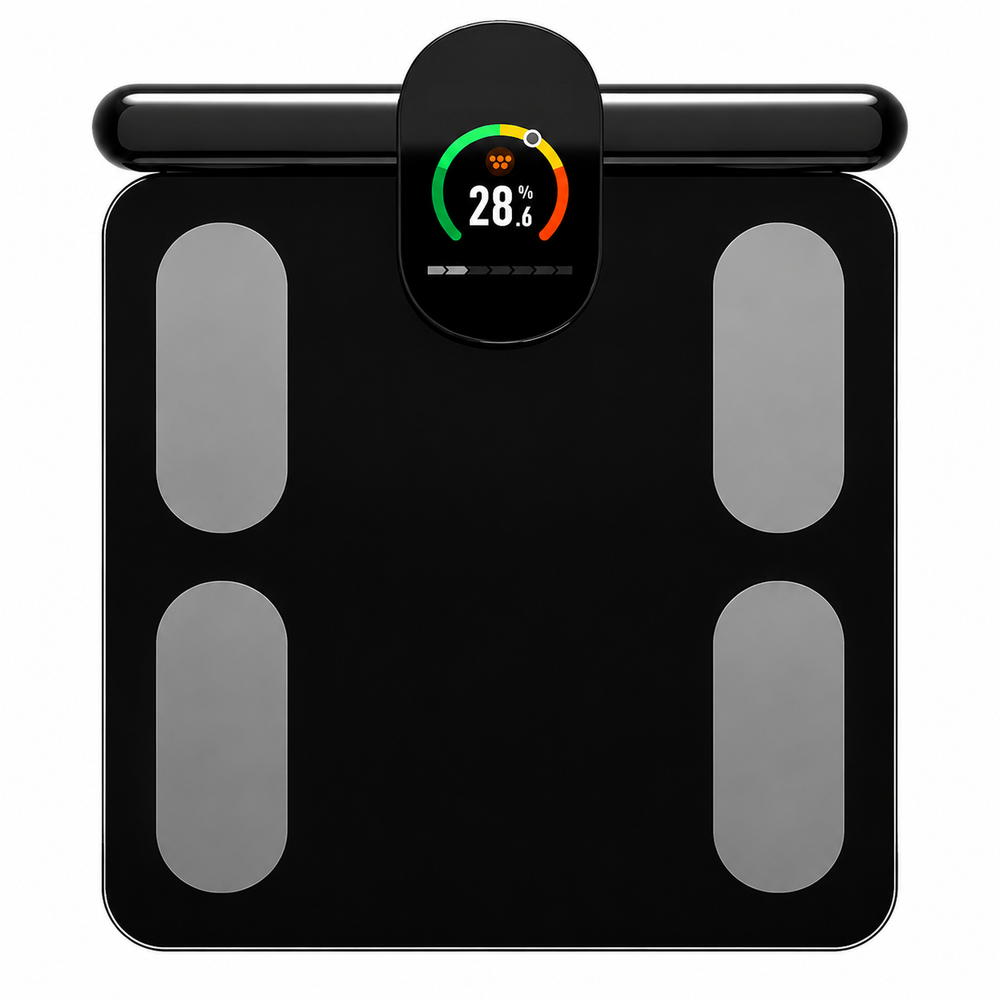 Premium Smart Body Composition Scale 8 Electrode Bioimpedance Body Fat Analyzer Digital Weight Scale BMI Muscle Water Bone Mass Smart App Bluetooth Home Use