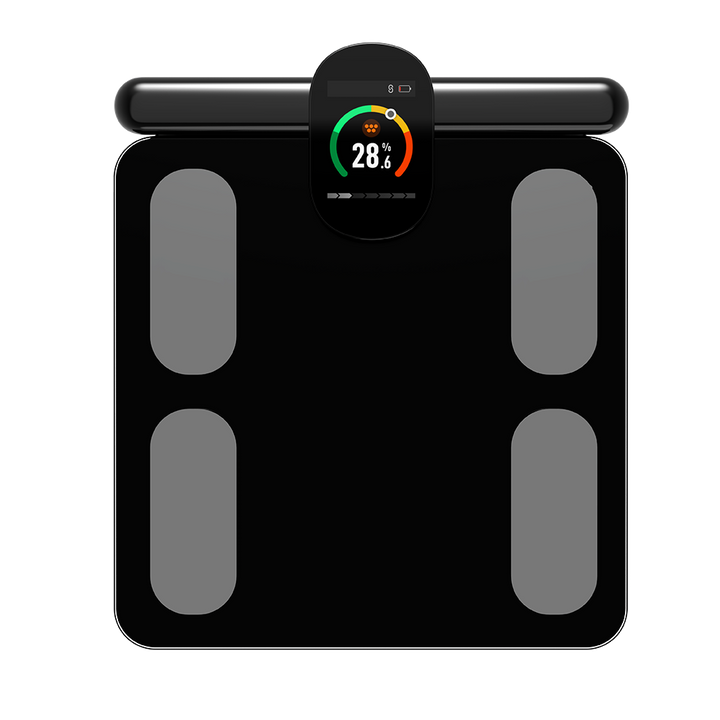 Premium Smart Body Composition Scale 8 Electrode Body Fat Analyzer Bioimpedance Digital Weight BMI Muscle Water Bone Mass Bluetooth App Home Use