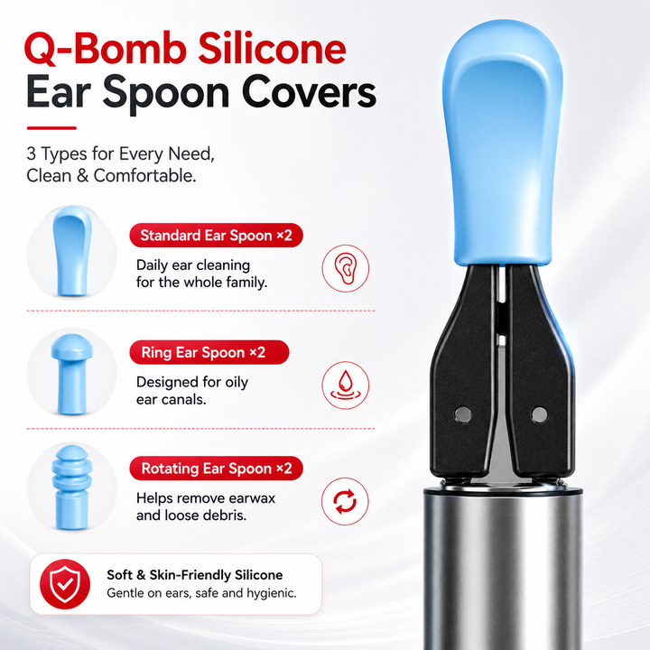 Premium Smart Ear Wax Removal Tool with Camera 12MP HD WiFi Otoscope LED Ear Cleaner for iPhone Android 3 in 1 Silicone Ear Pick Tweezers Kit