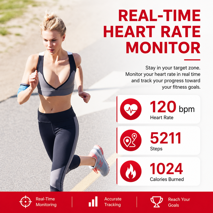 Premium Smart Wristband Fitness Tracker Heart Rate Body Temperature Monitor Sleep Tracker IP67 Waterproof OLED Display Activity Tracker for Men Women