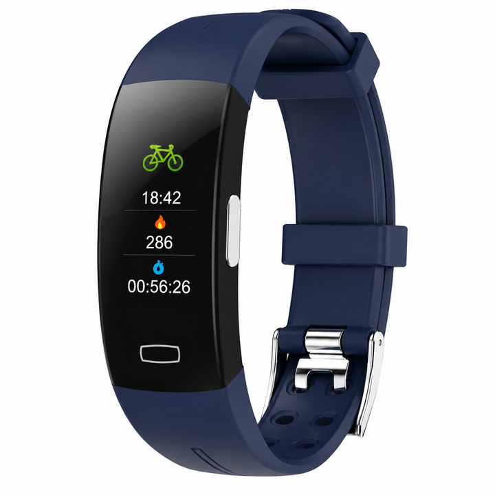 Premium Smart Wristband Fitness Tracker Heart Rate Body Temperature Monitor Sleep Tracker IP67 Waterproof OLED Display Activity Tracker for Men Women