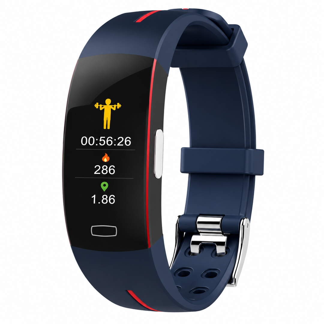 Premium Smart Wristband Fitness Tracker Heart Rate Body Temperature Monitor Sleep Tracker IP67 Waterproof OLED Display Activity Tracker for Men Women