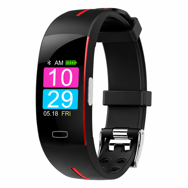 Premium Smart Wristband Fitness Tracker Heart Rate Body Temperature Monitor Sleep Tracker IP67 Waterproof OLED Display Activity Tracker for Men Women