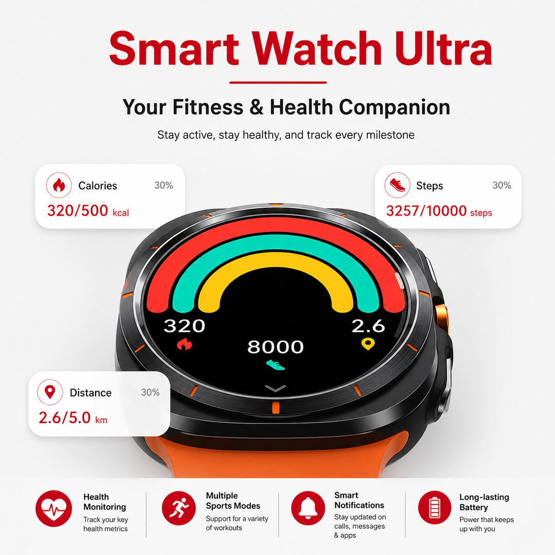 Premium Smartwatch 1.43" AMOLED Display Bluetooth Calling IP68 Waterproof Fitness Tracker Heart Rate SpO2 NFC Multi Sport Modes Compass Voice Assistant Smart Watch Men Women