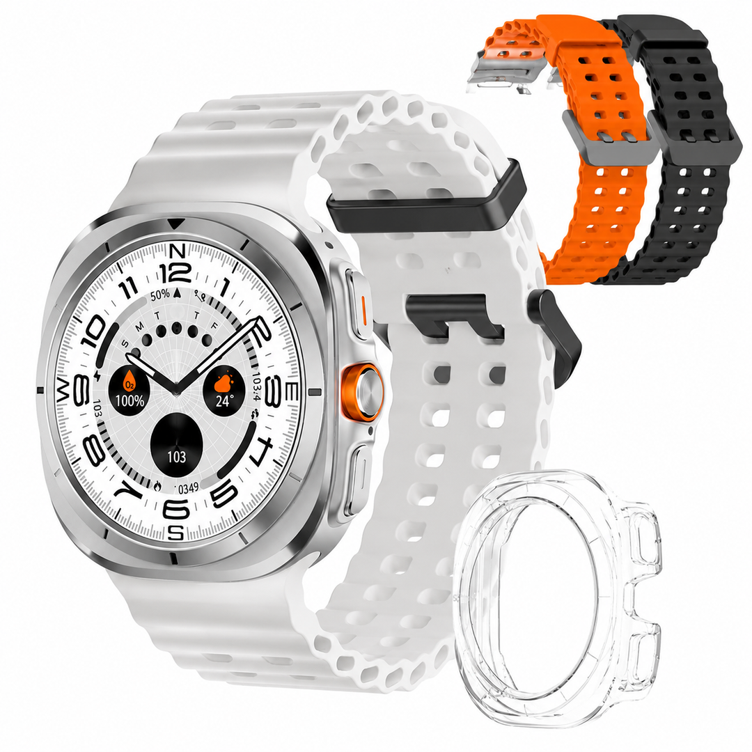 Premium Smartwatch 1.43" AMOLED Display Bluetooth Calling IP68 Waterproof Fitness Tracker Heart Rate SpO2 NFC Multi Sport Modes Compass Voice Assistant Smart Watch Men Women