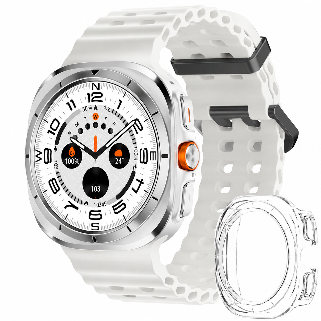 Premium Smartwatch 1.43" AMOLED Display Bluetooth Calling IP68 Waterproof Fitness Tracker Heart Rate SpO2 NFC Multi Sport Modes Compass Voice Assistant Smart Watch Men Women