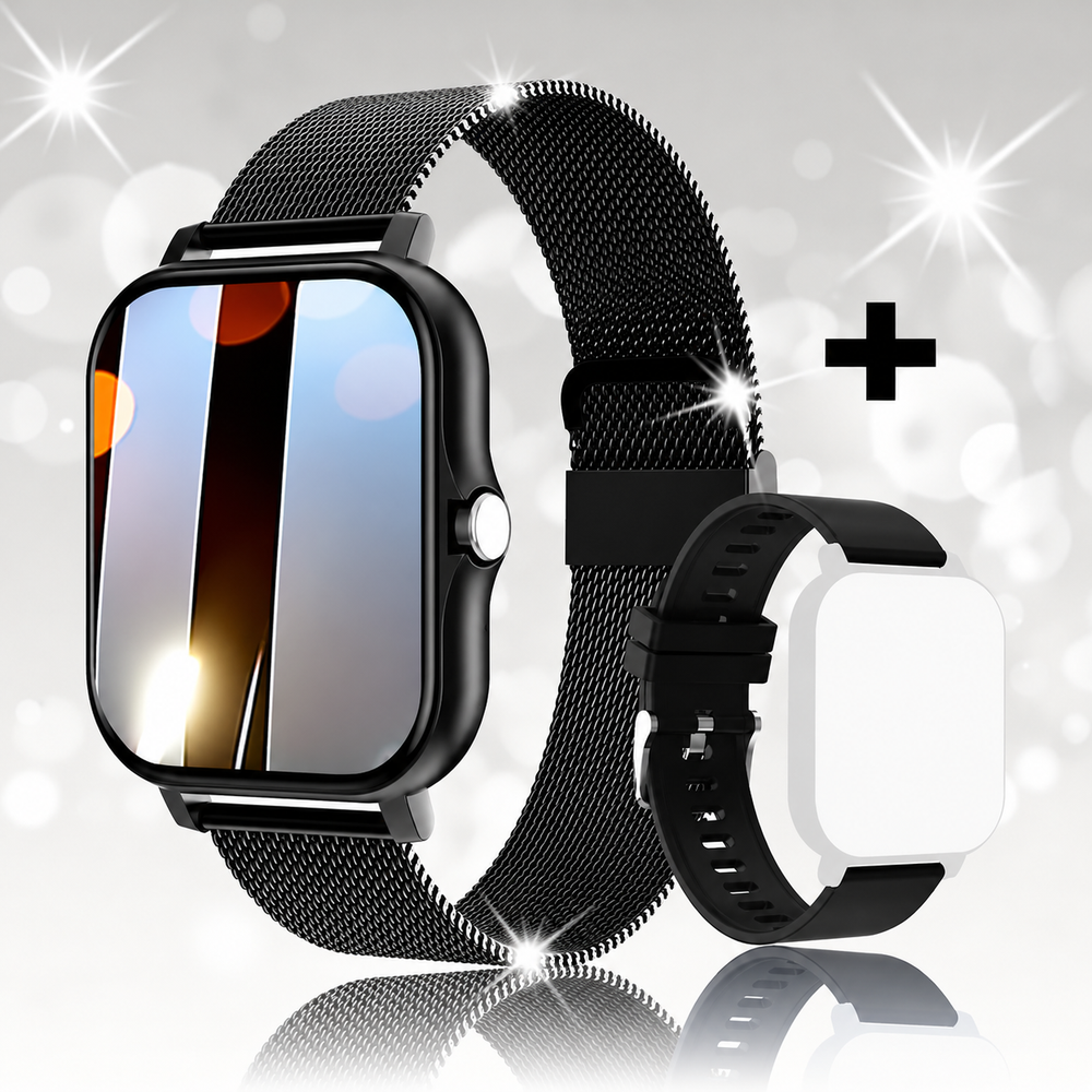Premium Smartwatch 1.44 Inch Full Touch Bluetooth Calling IP67 Fitness Tracker Heart Rate Monitor Activity Tracker iOS Android Custom Dial Watch