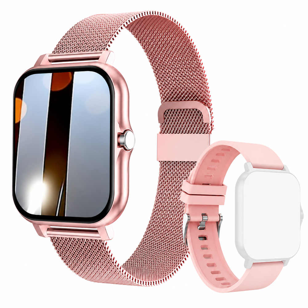 Premium Smartwatch Android OS 1.44" Full Touch Color Screen Bluetooth Calling Custom Dial Fitness Tracker Smart Watch for Men Women IP67 Water Resistant