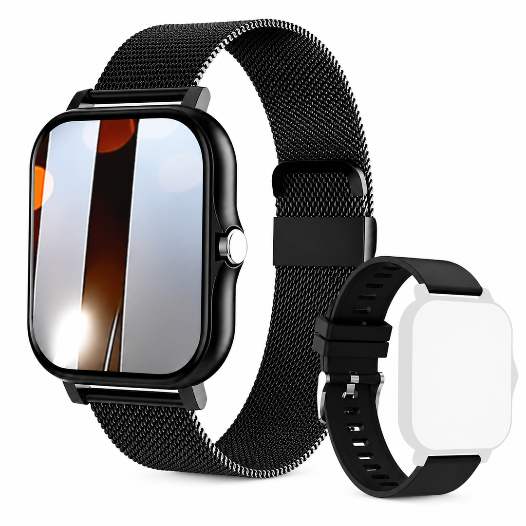 Premium Smartwatch Android OS 1.44" Full Touch Color Screen Bluetooth Calling Custom Dial Fitness Tracker Smart Watch for Men Women IP67 Water Resistant