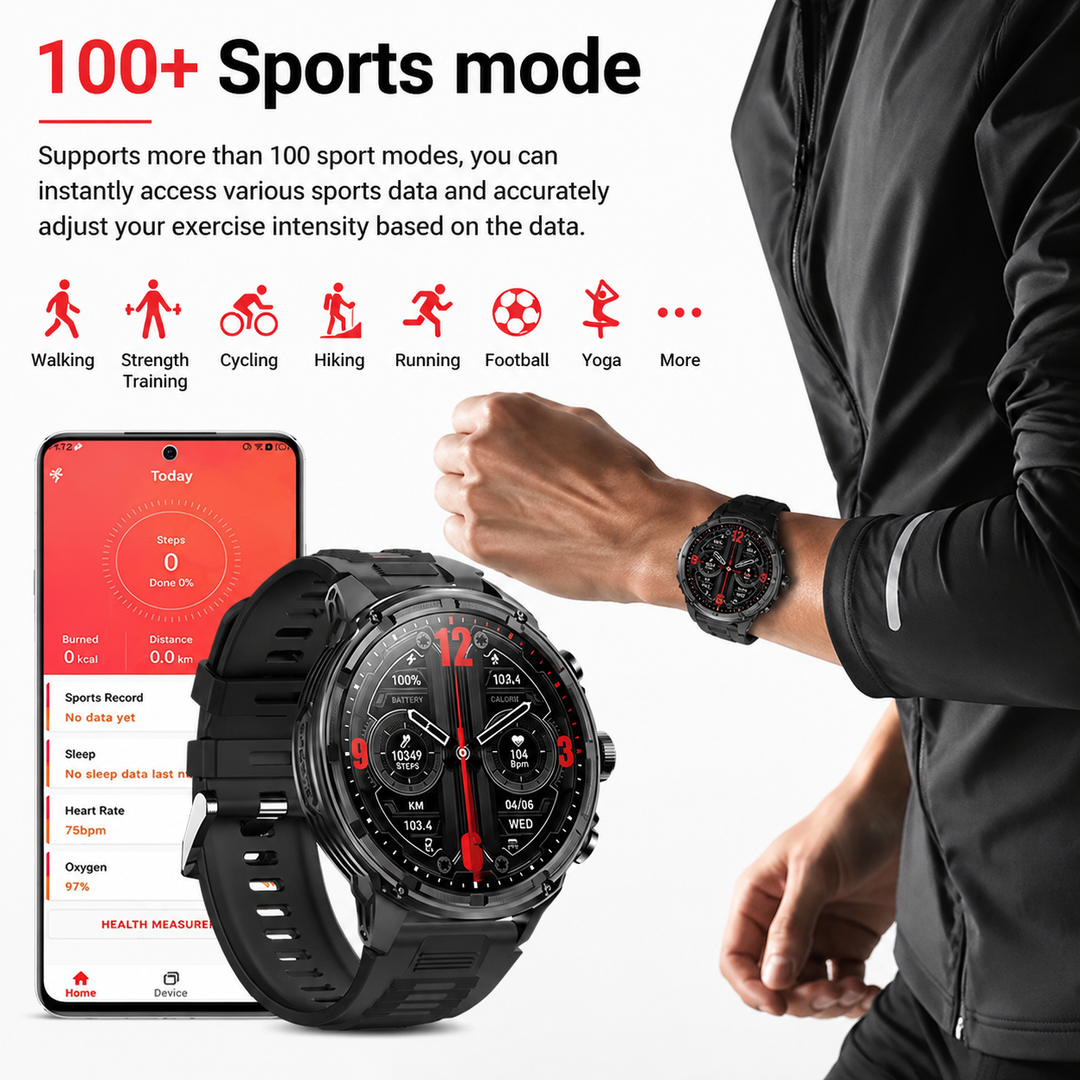 Premium Smartwatch NFC Bluetooth TWS Headset Fitness Tracker Sports Modes Sleep Monitor Camera Control Music Control Waterproof Android iOS Smart Watch