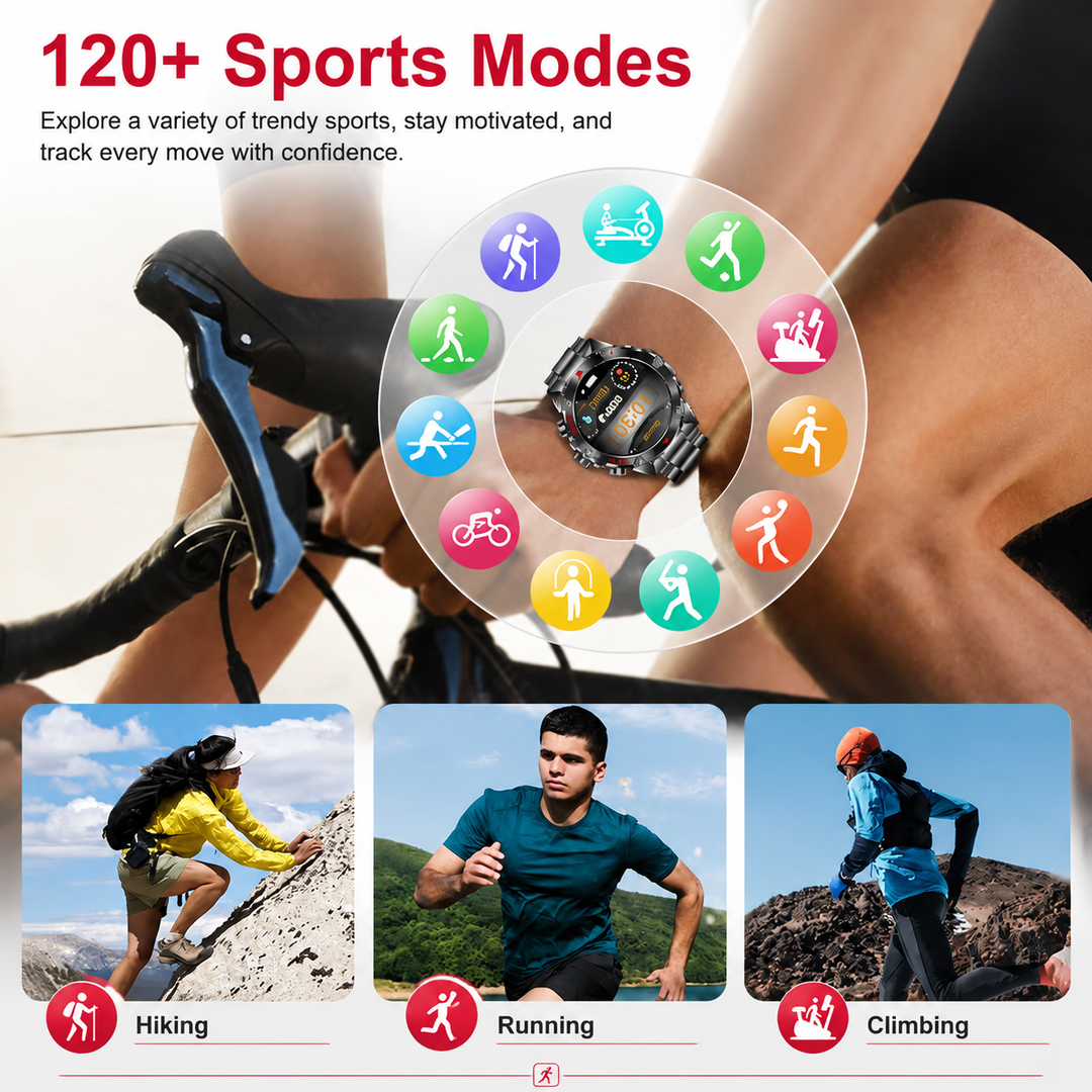 Premium Smartwatch NFC Bluetooth TWS Headset Fitness Tracker Sports Modes Sleep Monitor Camera Control Music Control Waterproof Android iOS Smart Watch