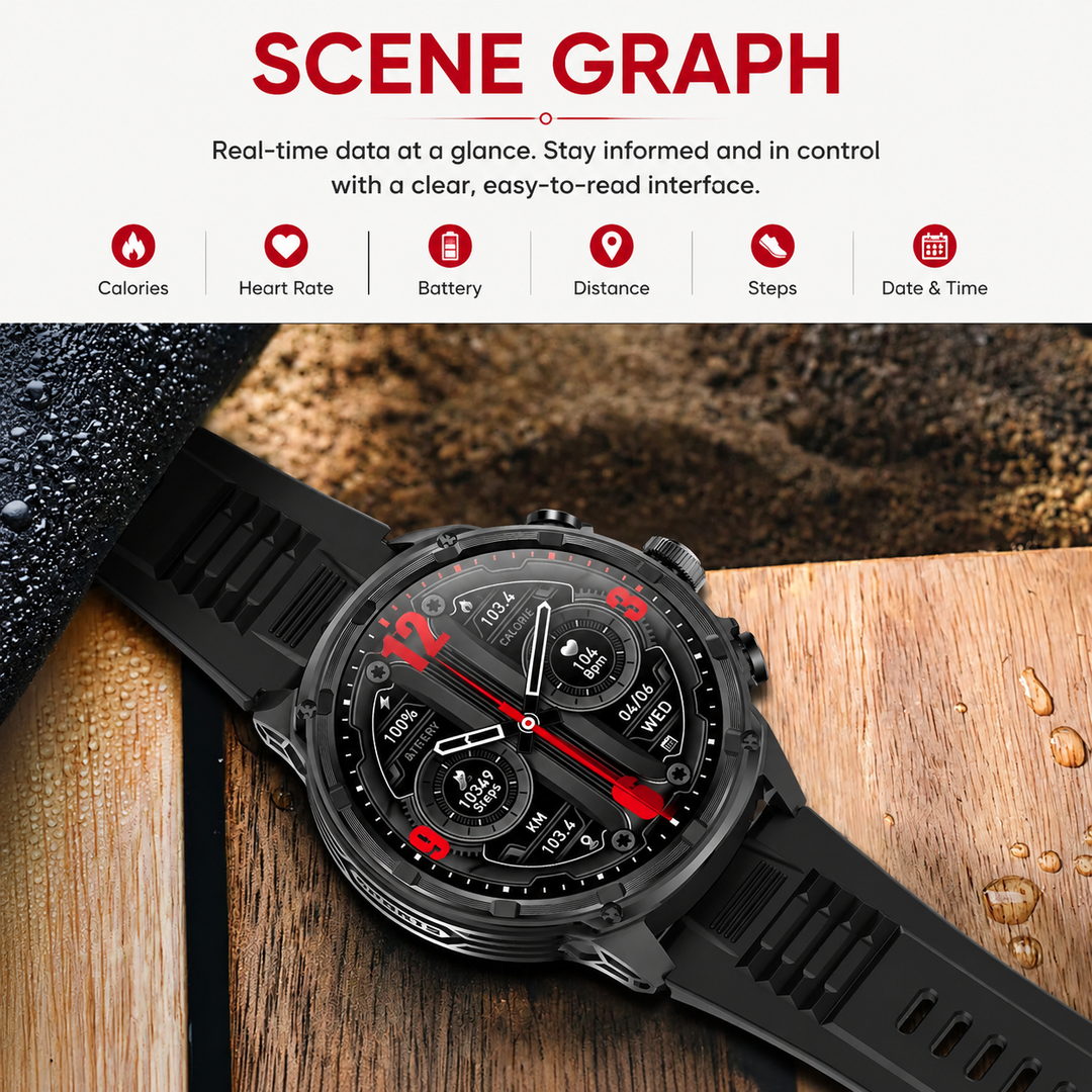 Premium Smartwatch NFC Bluetooth TWS Headset Fitness Tracker Sports Modes Sleep Monitor Camera Control Music Control Waterproof Android iOS Smart Watch