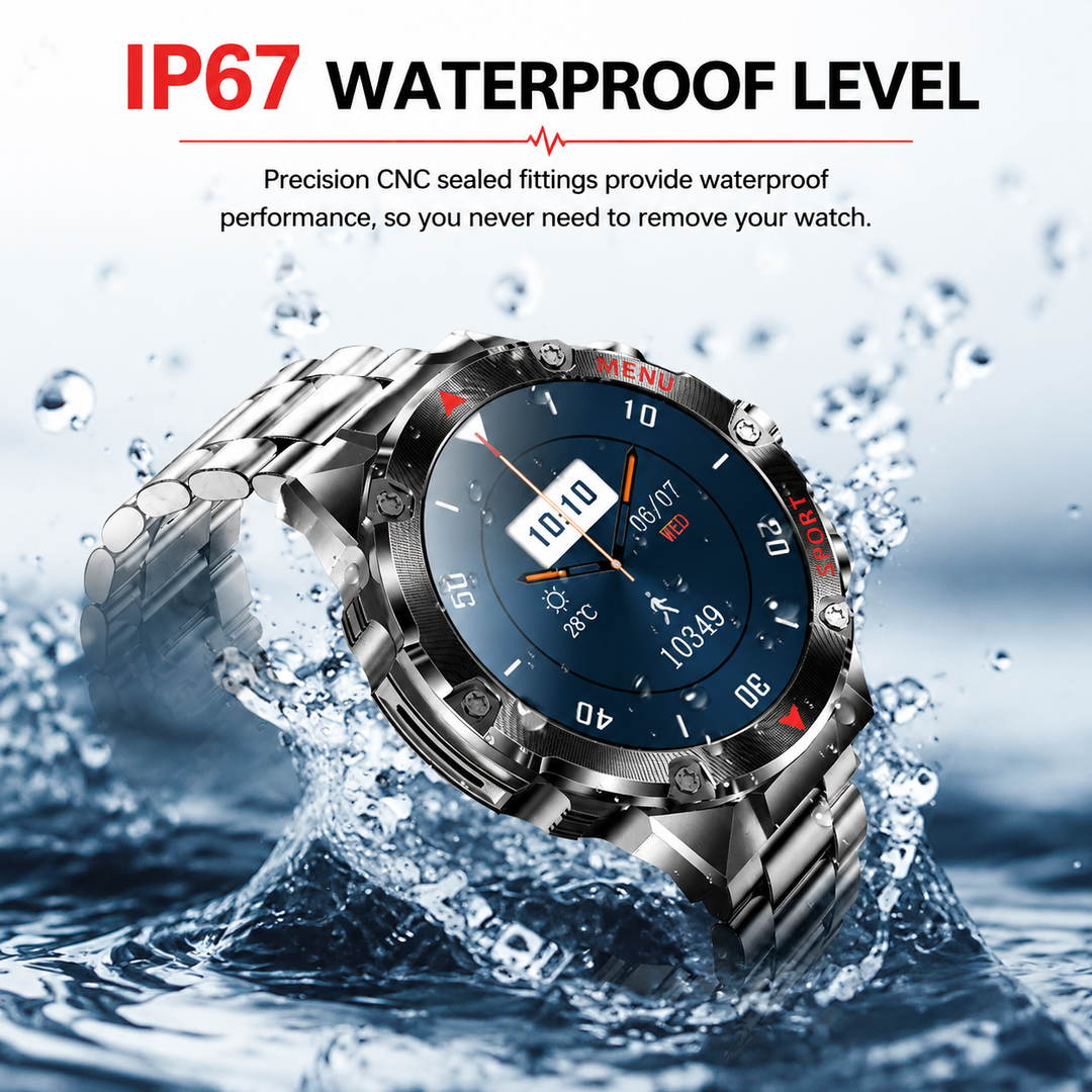 Premium Smartwatch NFC Bluetooth TWS Headset Fitness Tracker Sports Modes Sleep Monitor Camera Control Music Control Waterproof Android iOS Smart Watch