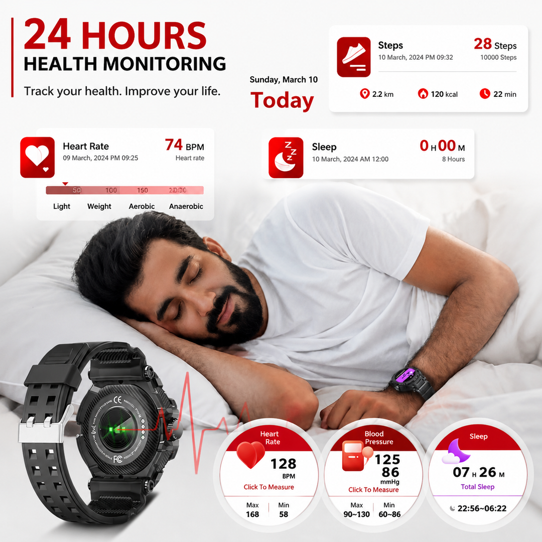 Premium Smartwatch NFC Bluetooth TWS Headset Fitness Tracker Sports Modes Sleep Monitor Camera Control Music Control Waterproof Android iOS Smart Watch