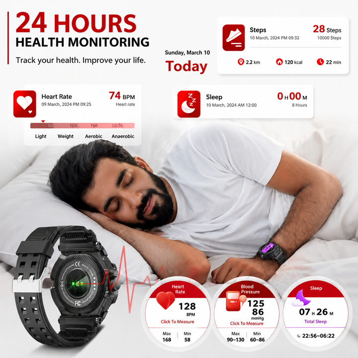 Premium Smartwatch NFC Bluetooth TWS Headset Fitness Tracker Sports Modes Sleep Monitor Camera Control Music Control Waterproof Android iOS Smart Watch