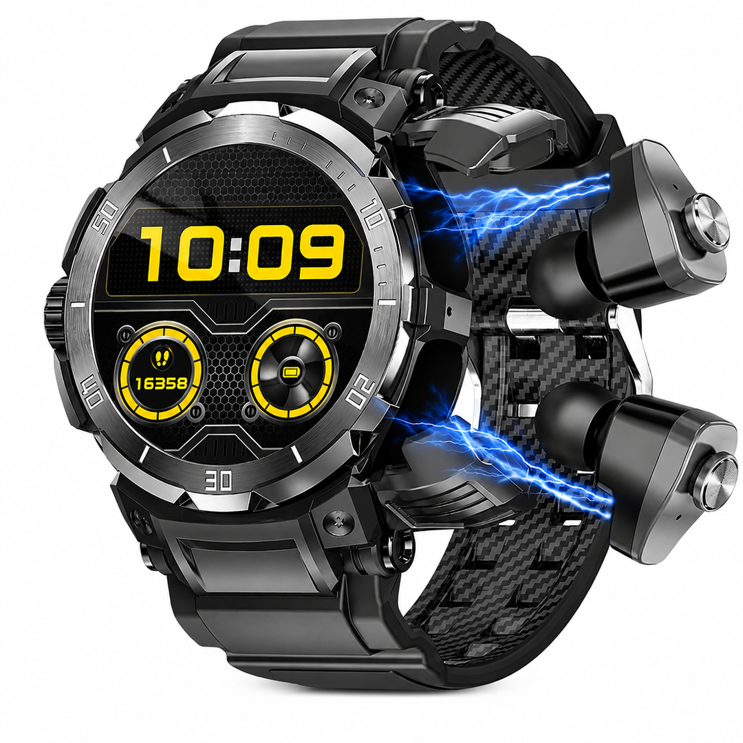 Premium Smartwatch NFC Bluetooth TWS Headset Fitness Tracker Sports Modes Sleep Monitor Camera Control Music Control Waterproof Android iOS Smart Watch