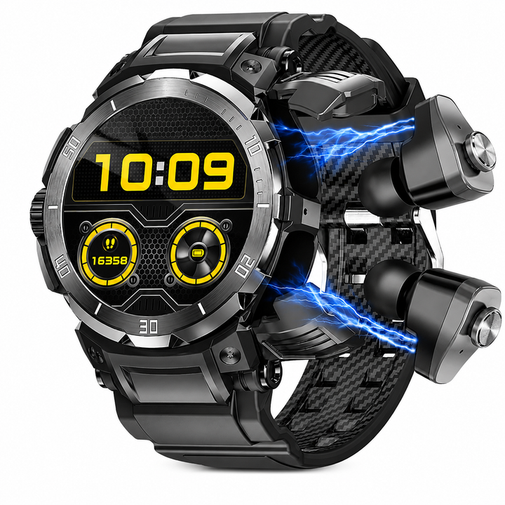 Premium Smartwatch NFC Bluetooth TWS Headset Fitness Tracker Sports Modes Sleep Monitor Camera Control Music Control Waterproof Android iOS Smart Watch