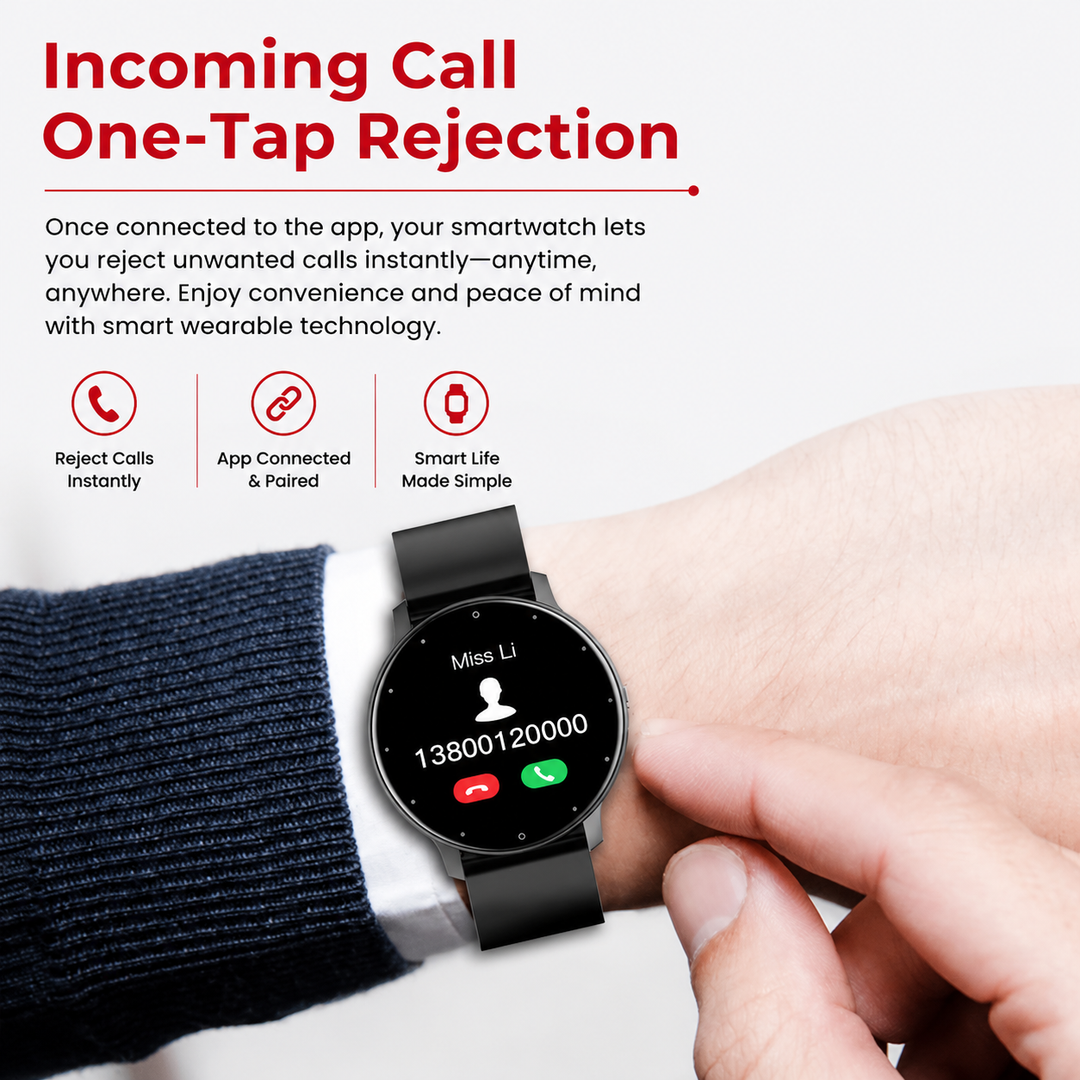 Premium Smartwatch with Bluetooth Calling Heart Rate Sleep Monitor 1.39 Inch HD Display IP67 Waterproof Fitness Tracker Android iOS Compatible Smart Watch